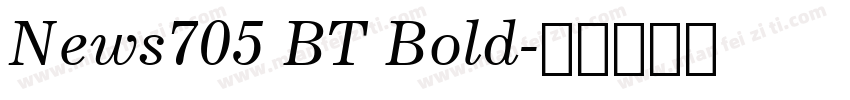 News705 BT Bold字体转换